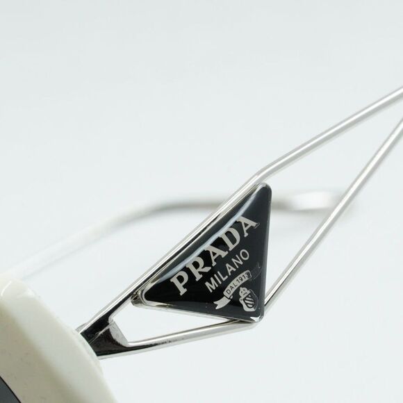 NEW PRADA PR14YS 1425S0 TALC DARK GREY SUNGLASSES - Picture 7 of 15